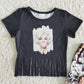 Summer Baby Girl Clothes Boutique Toddler Girl Clothes T-shirt Ruffle Shorts Sets B5-1