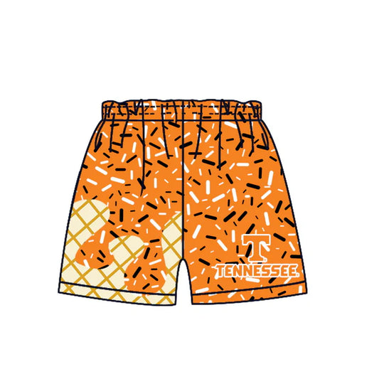 Pre order MOQ 5 pcs T yellow ice cream sprinkle boys team shorts 8.20
