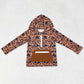 Baby Boys Hoodies Top Brown Camo Hooded Zip Fall Pullovers Tops BT0746