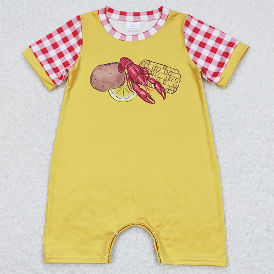 Summer Baby Infant Boys Romper Cute Crawfish Romper SR0770