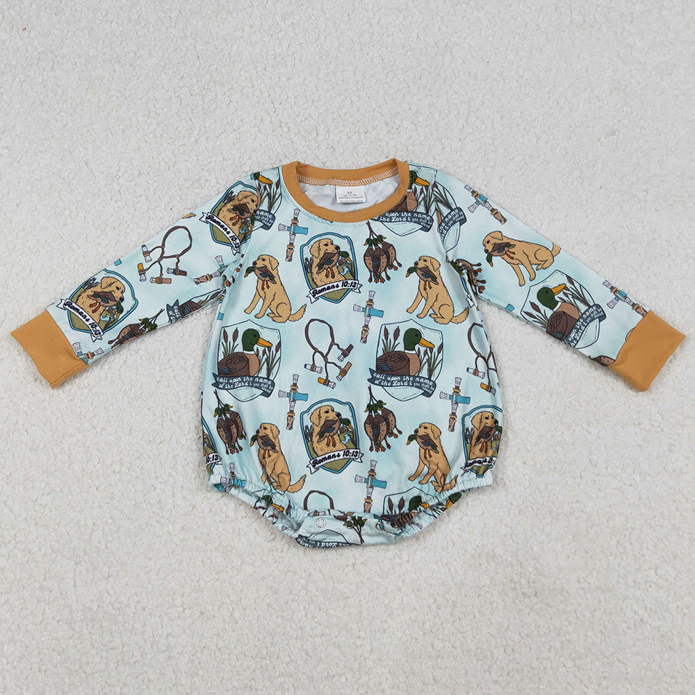 Baby Boys Rompers Dogs Ducks Hunting Rompers LR2439 10.2