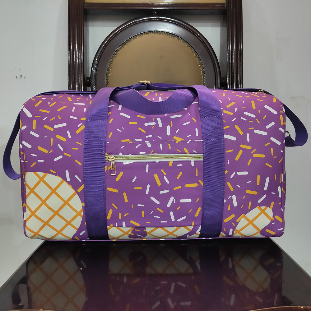 Boutique Kids Bags Purple Ice Cream Drip Zipper Gym Bags BA0321 6.24
