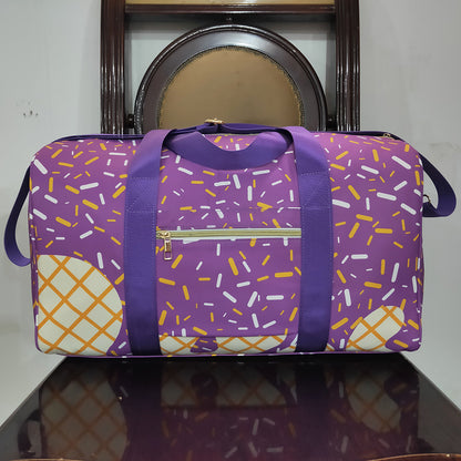 Boutique Kids Bags Purple Ice Cream Drip Zipper Gym Bags BA0321 6.24