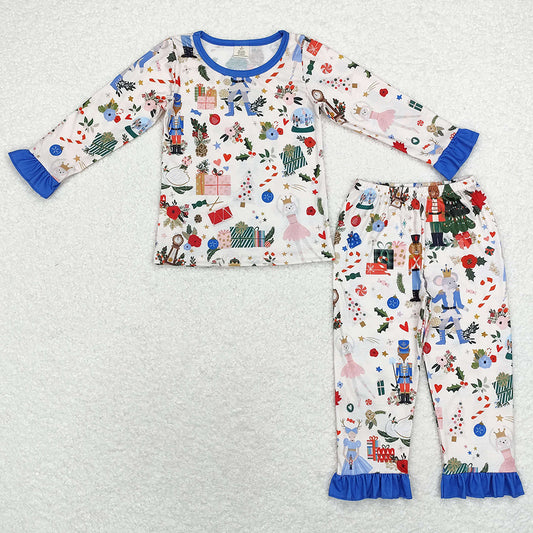 Baby Girls Pajamas Christmas Bamboo Pajamas Sleepwear Sets GLP1475