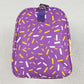 Boutique Kids Bags Purple Ice Cream Drip Zipper Gym Bags BA0321 6.24