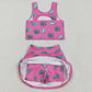 Baby Girls Clothes Pink Cheer Top Skort Yoga Sets GSD1924 5.8
