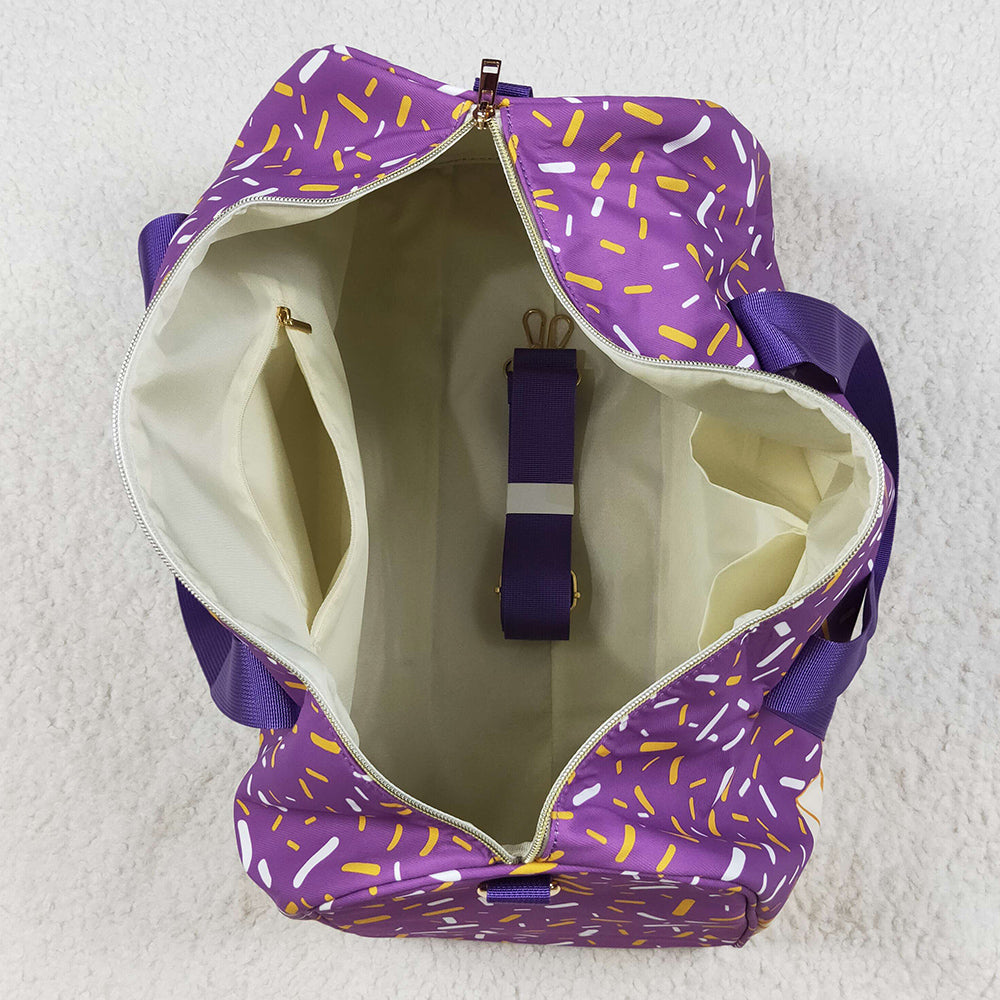 Boutique Kids Bags Purple Ice Cream Drip Zipper Gym Bags BA0321 6.24