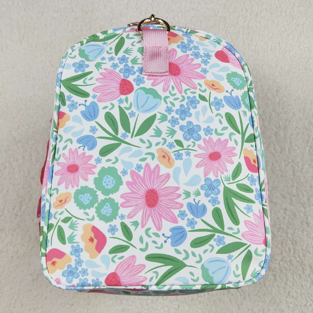 Kids Girls Bags Pink Ruffle Floral Print Gym Duffle Bags BA0290 7.9