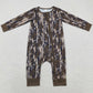 Baby Infant Boys Rompers Camo Fall Long Sleeve Zip Rompers LR1452