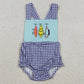 Baby Boys Rompers Embroidery Fishing Checked Strap Hunting Rompers SR3413 12.10