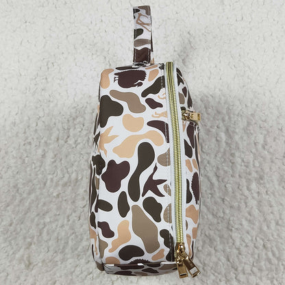 Boutique Kids Lunch Boxes Green Deer Western Camo Print Zipper Lunch Bags BA0305 7.19
