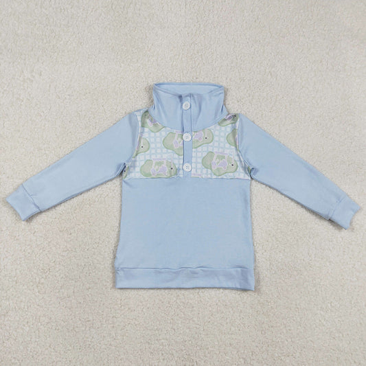 Baby Boys Clothes Blue Checked Golf Flags Button Polo Shirts Top BT1492 1.2