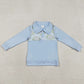 Baby Boys Clothes Blue Checked Golf Flags Button Polo Shirts Top BT1492 1.2