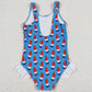 Baby Girls Swimsuits 4th Of July Popstick Ruffle One Piece Swimsuits S0217