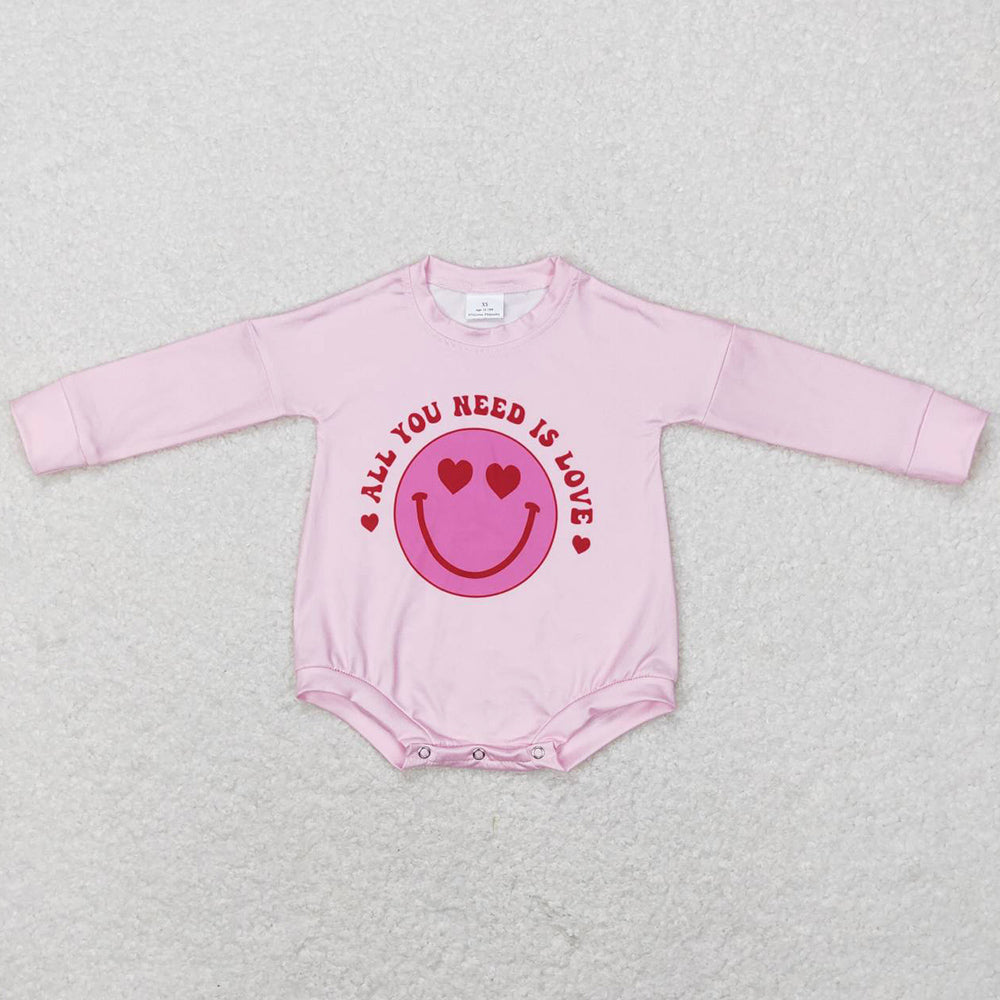 Baby Infant Girls Romper Long Sleeve Love Valentines Rompers LR0765