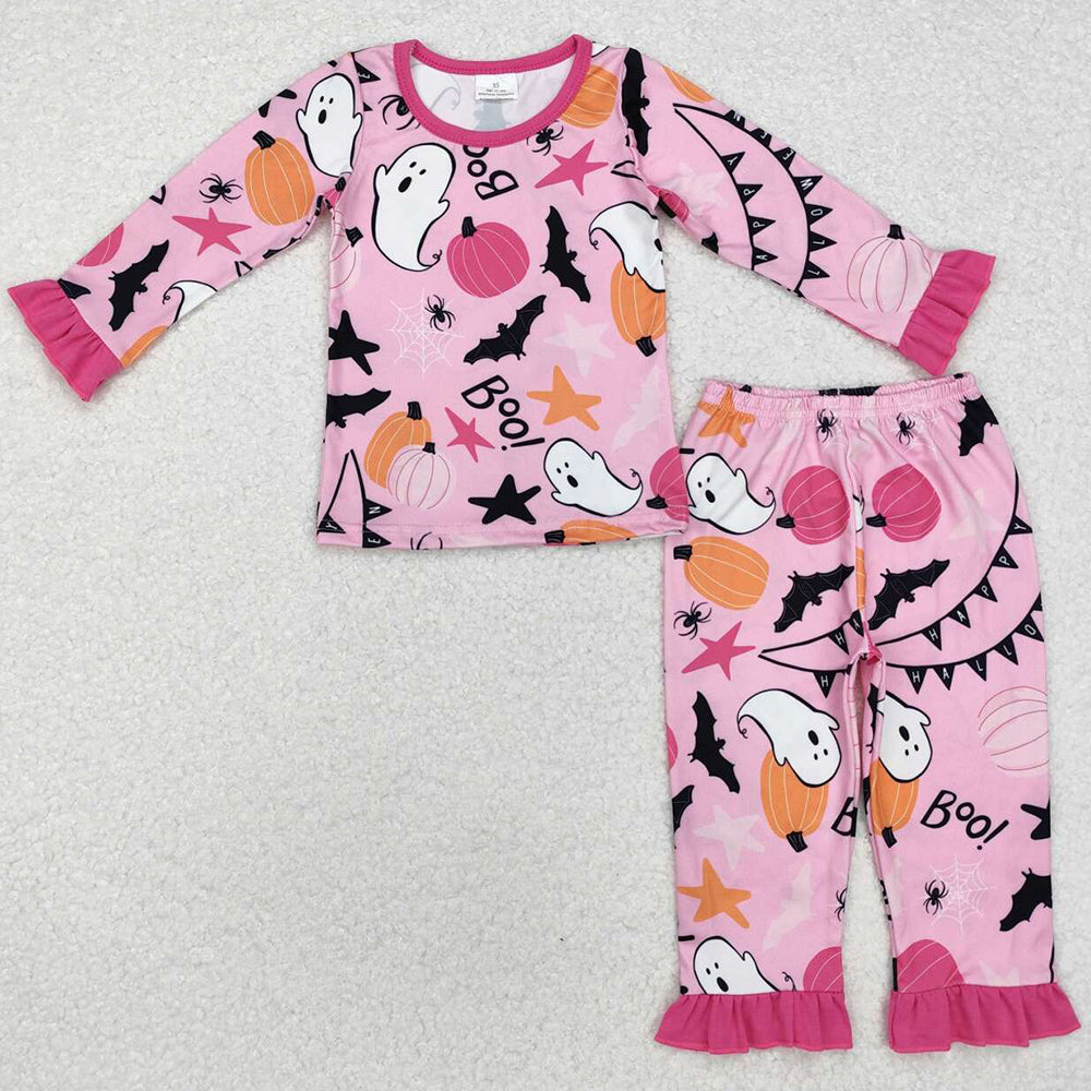 Baby Girls Pajamas Ghost Pumpkin Halloween Pajamas Clothes Sets GLP1690