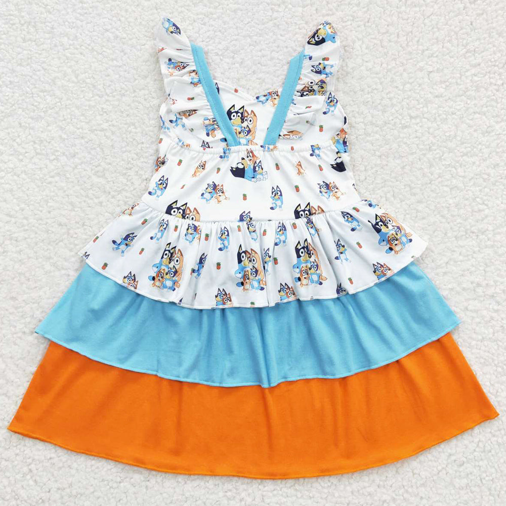 Boutique Baby Girl Dress Cartoon Cute Girls Dresses GSD0396