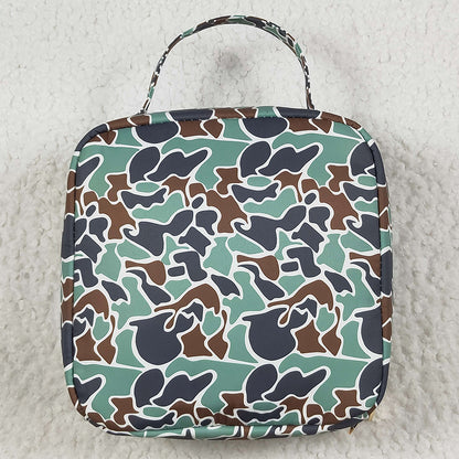 Baby Kids Bags Mallard Ducks Green Lunch Dinnder Picnic Boxes BA0270 11.6