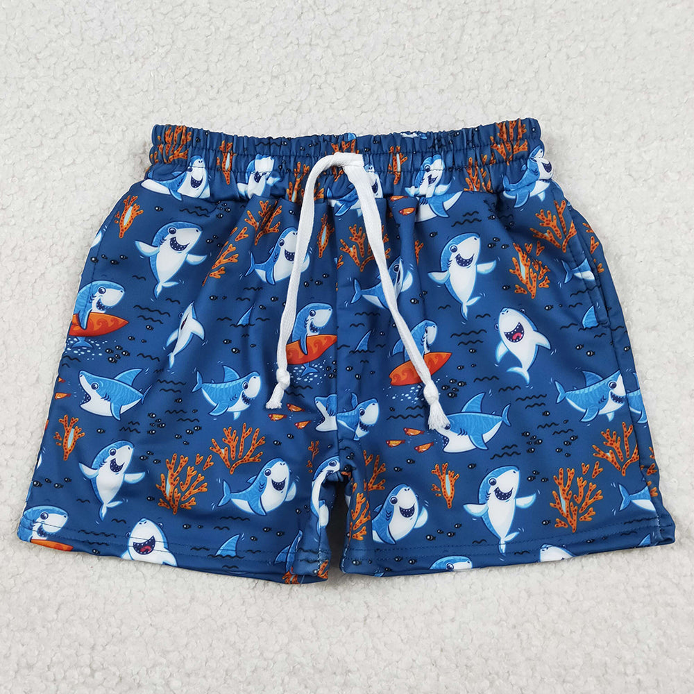 Baby Boys Swim Trunks Sea World Sharks Swimming Trunks Bottom S0585 12.22
