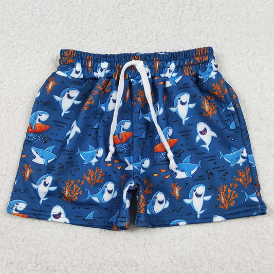 Baby Boys Swim Trunks Sea World Sharks Swimming Trunks Bottom S0585 12.22