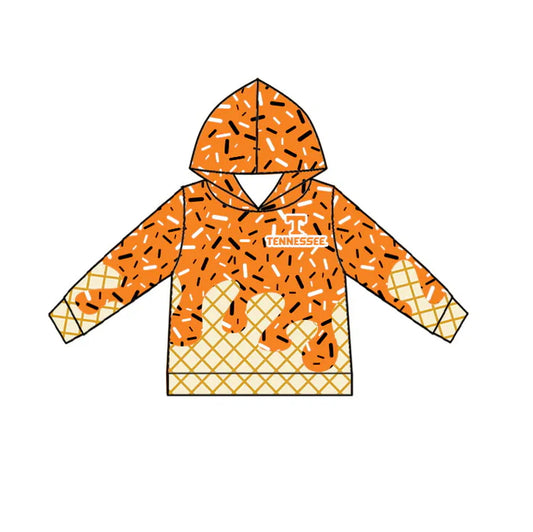 Preorder(moq 5) T yellow ice cream sprinkle toddler kids team hoodie 8.19