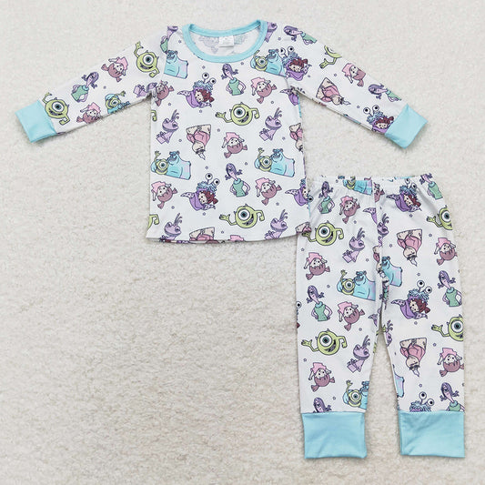 Baby Girls Pajamas Long Sleeve Top Pants Bamboo Pajamas Sibling Sleepwear Sets GLP1424