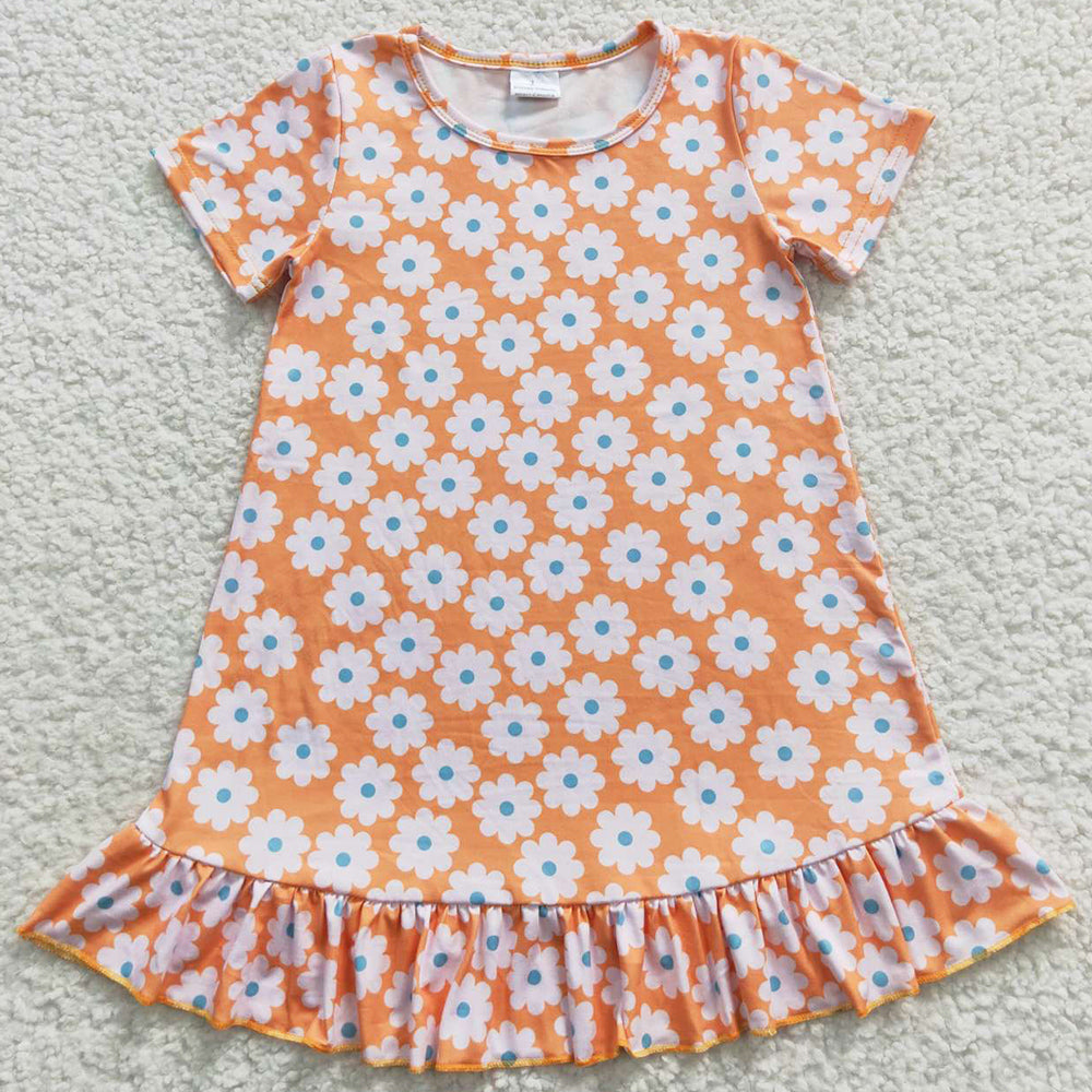 Cute Baby Girls Dresses Short Sleeve Dress GSD0399