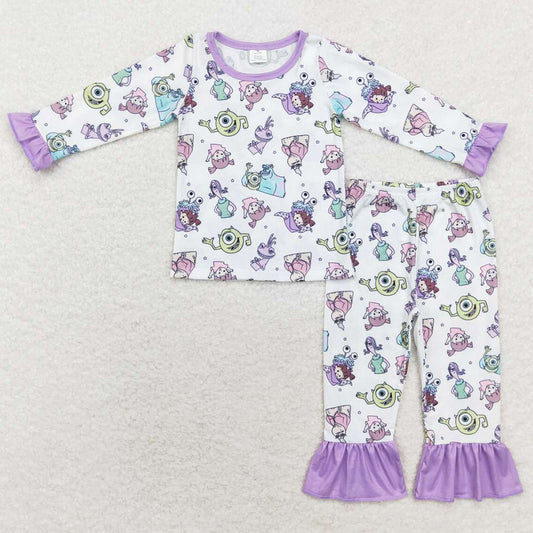 Baby Girls Pajamas Long Sleeve Top Pants Bamboo Pajamas Sibling Sleepwear Sets GLP1424