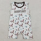 Baby Boys Rompers Smocked Daddy's Boy Sleeveless Ducks Hunting Short Rompers SR3347 12.23
