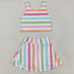Baby Girls Clothes Sleeveless Colorful Stripes Top Skort Yoga Active Sets GSD2348 5.10
