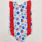 Baby Girls Swimsuits 4th Of July Stars Ruffle One Piece Swimsuits S0433