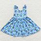 Boutique Girls Dress Cartoon Short Sleeve Dresses GSD0421