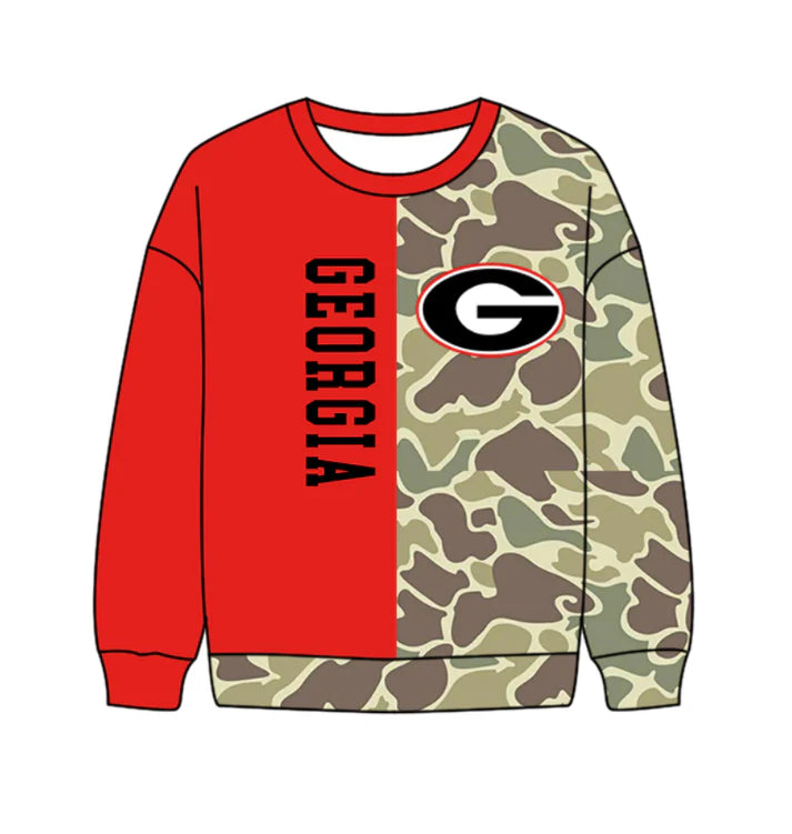 Preorder(moq 5) Baby Boys Long Sleeve Camo G T-shirts Top 10.17