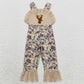 Baby Girls Rompers Jumpsuits Deer Ruffle Camo Pants Hunting Jumpsuits SR1914