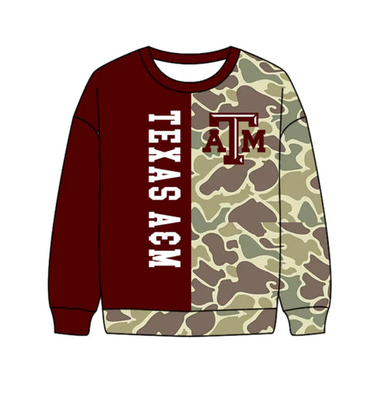 Preorder(moq 5) Baby Boys Long Sleeve Camo ATM Team T-shirts Top 10.17