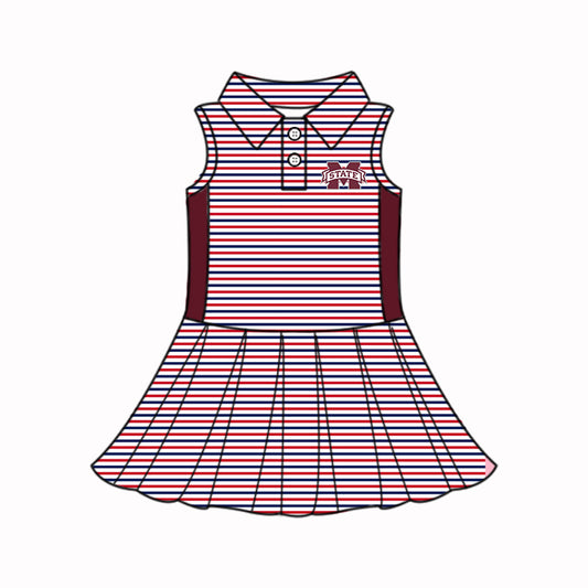 Preorder (moq 5)Baby Girls Dress Sleeveless Knee Length Dresses 5.7