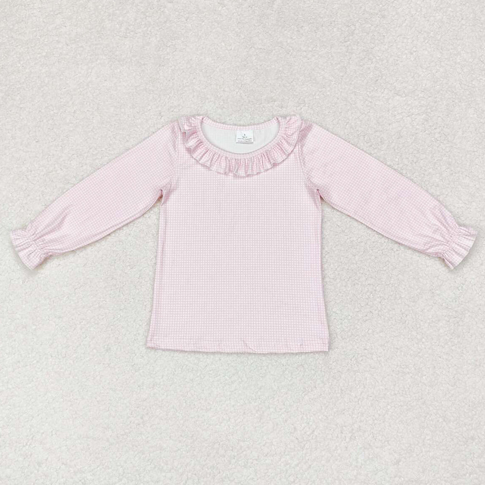 Baby Girls Clothes Top Pink Color Long Sleeve Tee Shirts Tops GT0626