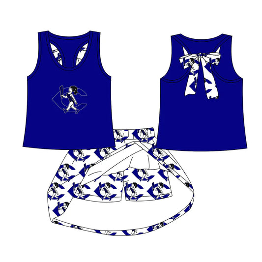 Preorder (moq 5)Baby Girls Gavegirl team Top Skirt Skort Sets 6.23