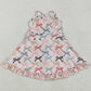 Baby Girls Dress Strap Colorful Bows Yoga Ruffle Knee Length Dresses GSD2296 5.10