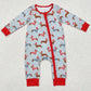 Baby Infant Boys Rompers Christmas Dogs Bamboo Zip Rompers LR1082