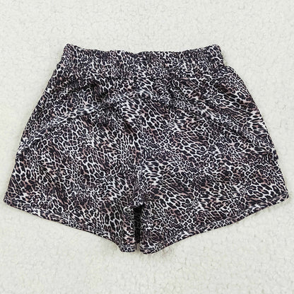 Baby Girls Shorts Black Leopard Yoga Shorts Bottoms SS0480 5.10