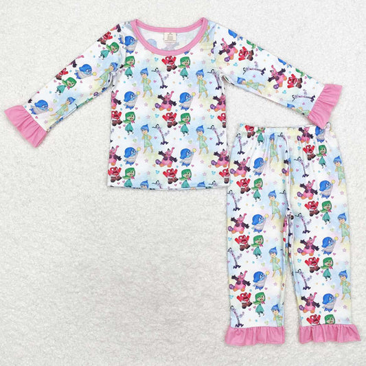 Baby Girls Pajamas Cartoon Shirt Bamboo Pajamas Sets GLP1495