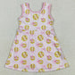 Baby Girls Dress Softball Bow Athletic Active Wear Knee Length Dresses GSD2048 5.10