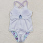 Baby Girls SwimsuitsFlower Ruffle One Piece Swimsuits S0246