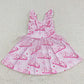 Fashion Baby Girls Dress Short Sleeve Dresses GSD0463