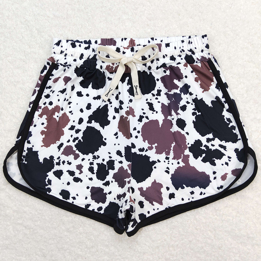 Adult Women Shorts Cow Print Western Summer Shorts SS0221