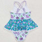 Baby Girls SwimsuitsFlower Ruffle One Piece Swimsuits S0246