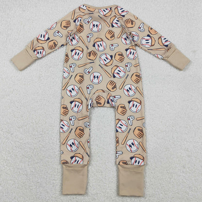 Baby Boys Rompers Baseballs Team Two Way Zip Convertible Rompers LR2816 11.6