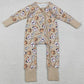 Baby Boys Rompers Baseballs Team Two Way Zip Convertible Rompers LR2816 11.6