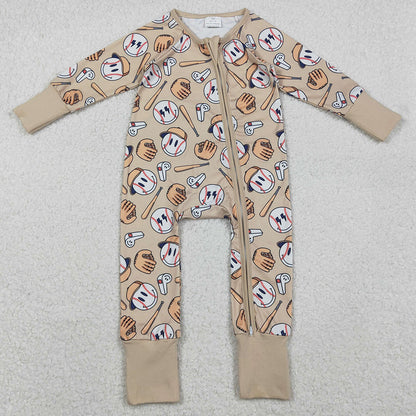 Baby Boys Rompers Baseballs Team Two Way Zip Convertible Rompers LR2816 11.6